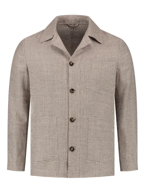 Luigi Borrelli houndstooth blazer Neutrals OT4013CCK17410