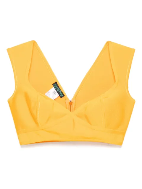Herve L. Leroux sweetheart bandage top Yellow 122193