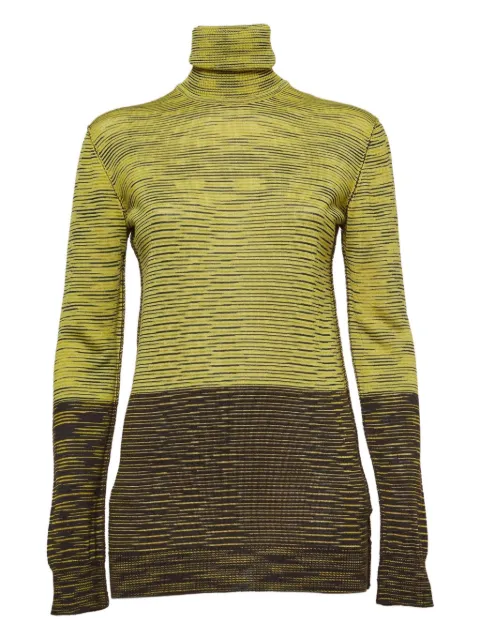 Missoni Pre-Owned striped turtleneck top Green 1002050