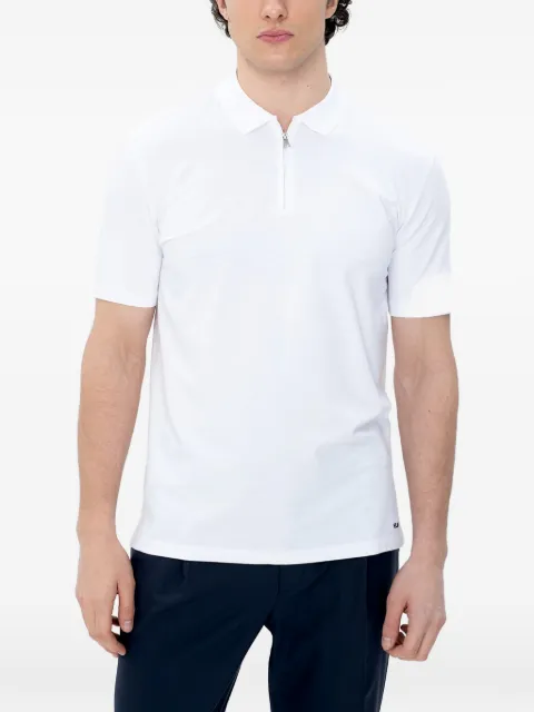 HUGO zip-neck polo shirt White 50543368