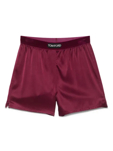 TOM FORD stretch-silk shorts Red SH0021FAX881