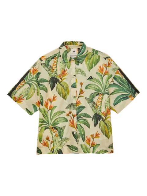 FARM Rio Tropical Breeze-print shirt Neutrals JD6280