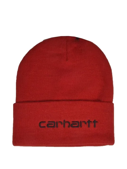 Carhartt WIP logo beanie hat Red I03088412AXX
