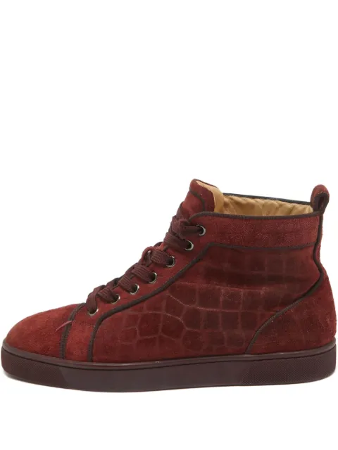 Christian Louboutin Pre-Owned suede sneakers Red 1071313