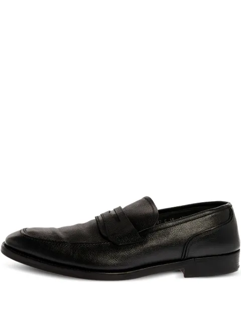 Ferragamo Pre-Owned leather loafers Black 326982