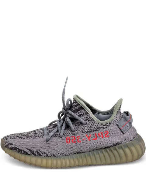 adidas Yeezy pre-owned Boost 350 V2 knitted lace-up sneakers Grey 461683