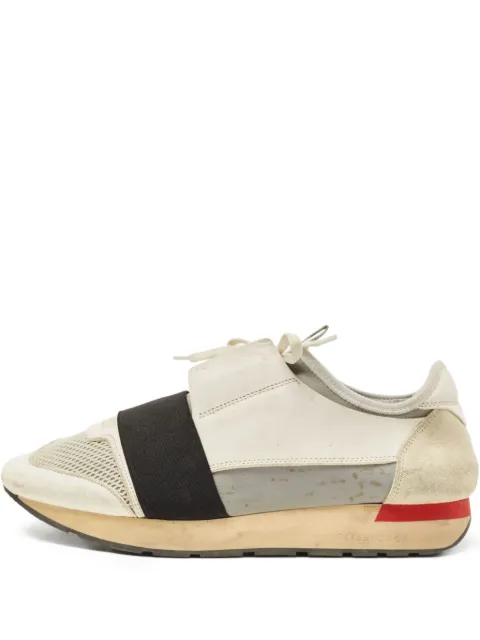 Balenciaga Pre-Owned leather sneakers White 793198