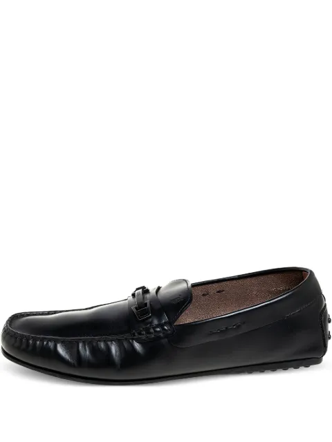 Tod's Vintage pre-owned leather loafers Black 457246