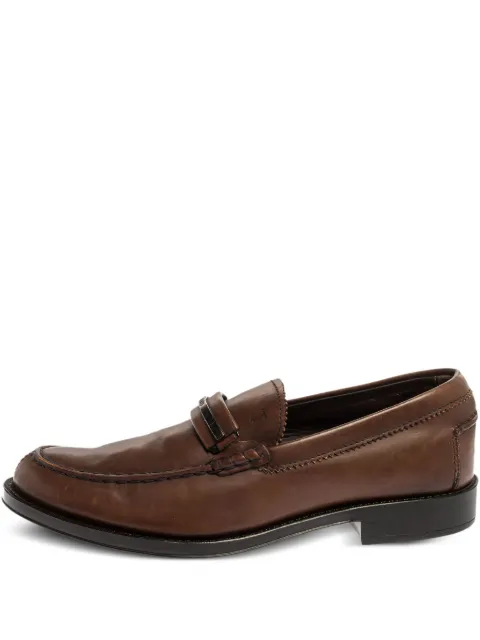 Tod's Vintage leather loafers Brown 339744