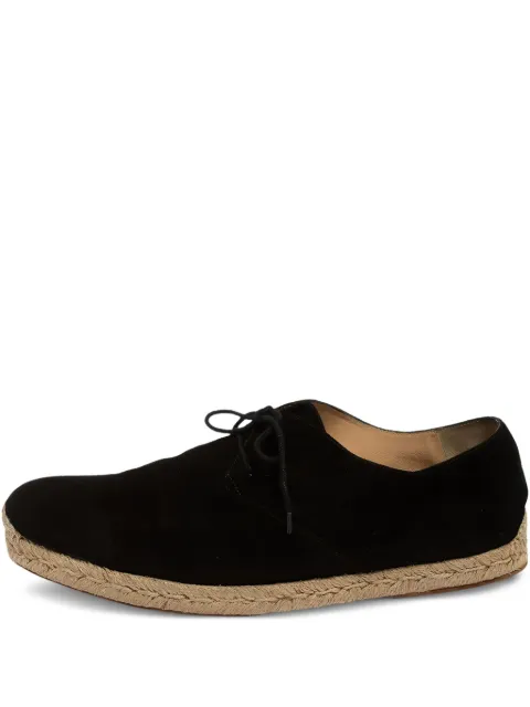 Christian Louboutin Pre-Owned suede espadrilles Black 413803