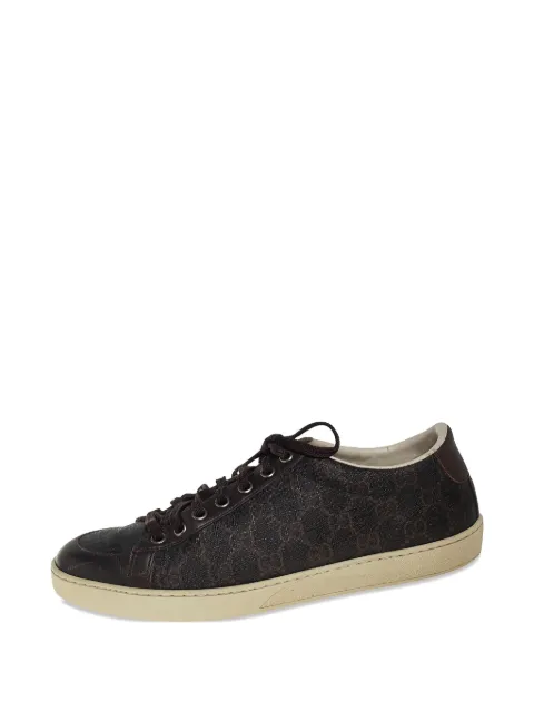 Gucci Pre-Owned leather sneakers Brown 433701