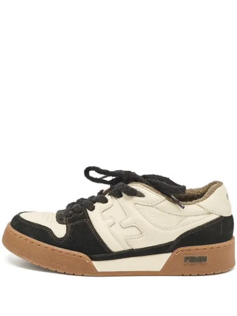 Fendi Pre-Owned contrast-panelled sneakers White 1117057