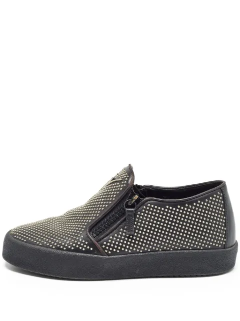 Giuseppe Zanotti Vintage stud-embellished sneakers Black 1015536