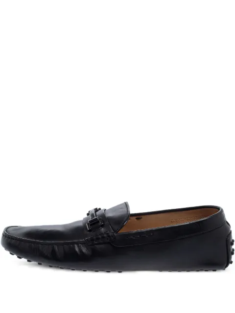 Tod's Vintage pre-owned leather loafers Black 405041