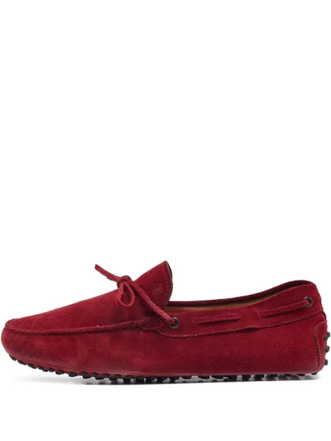 Tod's Vintage pre-owned Gommino suede loafers Red 1029257