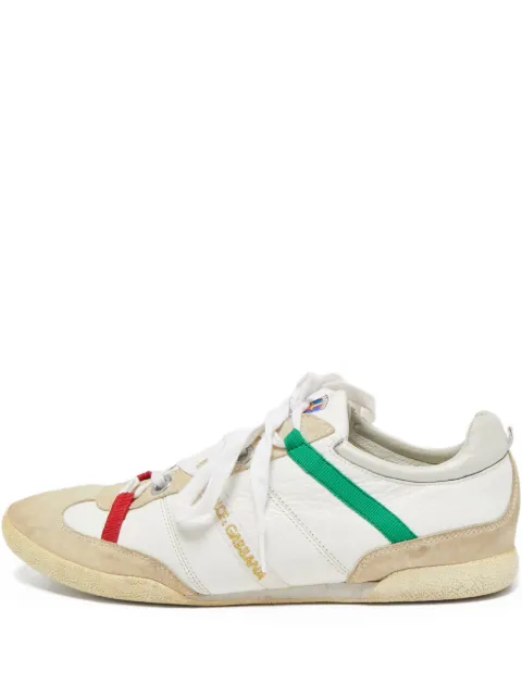 Dolce & Gabbana Pre-Owned panelled low-top sneakers White 856918