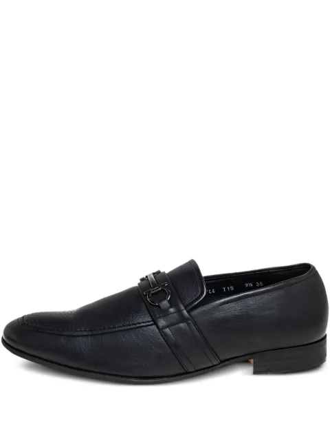 Ferragamo Pre-Owned leather loafers Black 413874