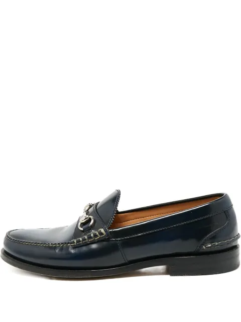 Gucci Pre-Owned leather Horsebit loafers Blue 1116124
