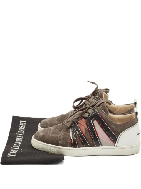 Christian Louboutin Pre-Owned suede sneakers Grey 1118802