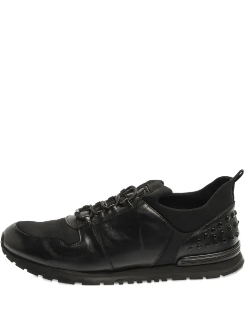 Tod's Vintage Pre-owned leather sneakers Black 352317
