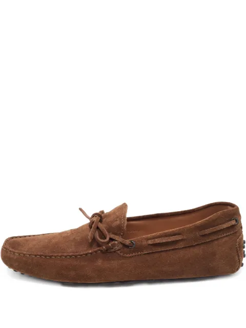 Tod's Vintage suede boat shoes Brown 842278