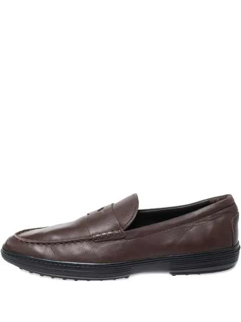 Tod's Vintage leather penny loafers Brown 252487
