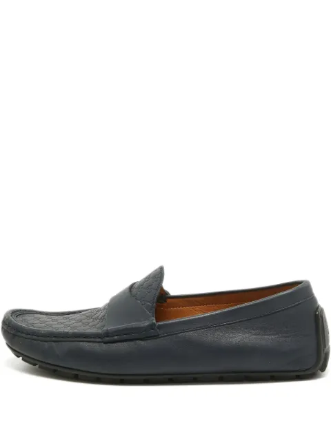 Gucci Pre-Owned Guccissima loafers Blue 935012