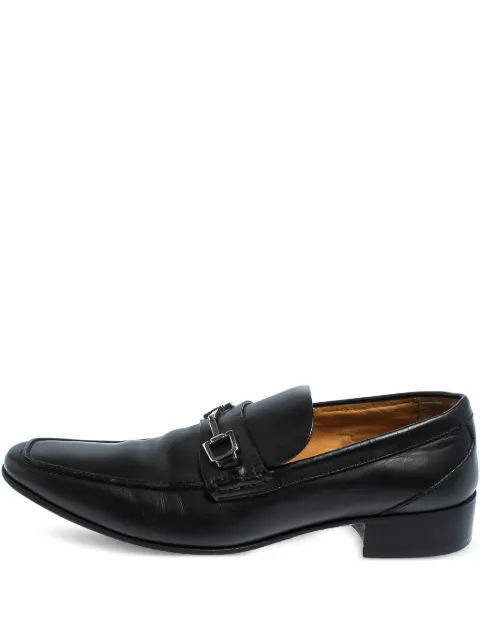 Gucci Pre-Owned Horsebit-detailed loafers Black 413814