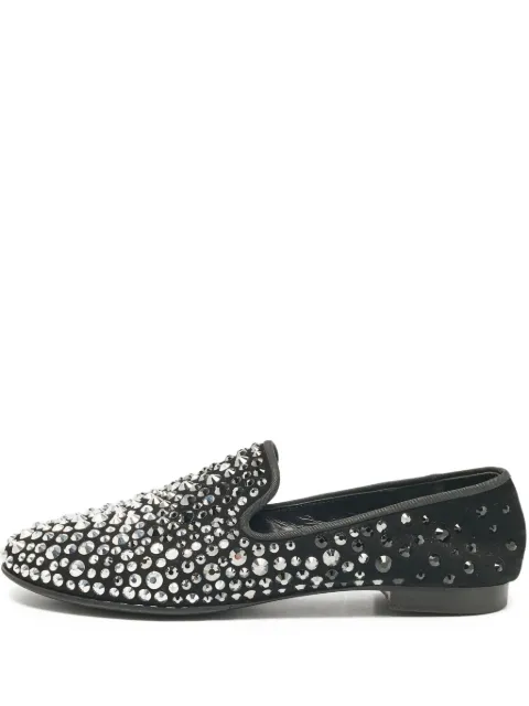 Giuseppe Zanotti Vintage Marvin crystal-embellished loafers Black 1055189