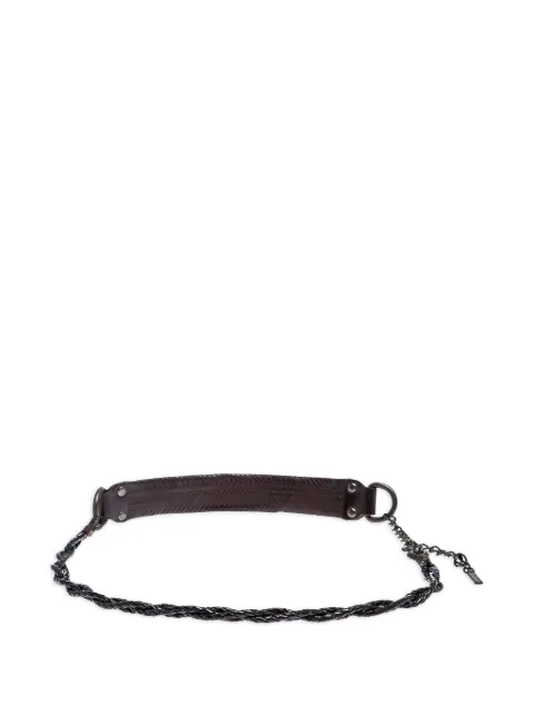 Dolce & Gabbana Pre-Owned braided leather belt Brown 246743