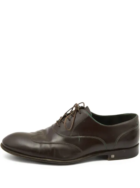 Louis Vuitton Pre-Owned lace-up derby shoes Brown 773941