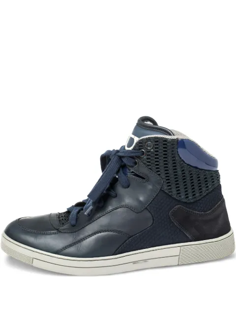 Ferragamo Pre-Owned leather sneakers Blue 336365