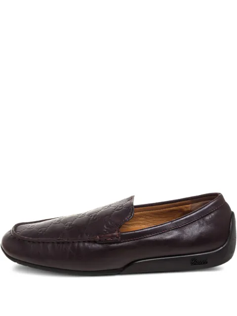 Gucci Pre-Owned leather loafers Brown 390622
