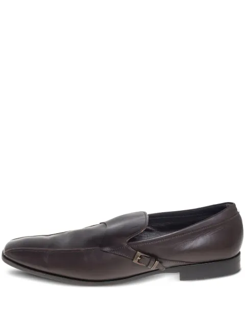 Tod's Vintage pre-owned buckle-detail leather loafers Brown 434777