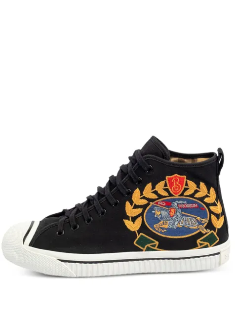 Burberry Pre-Owned Kingly Big C high top sneakers Black 456826