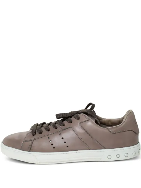Tod's Vintage pre-owned perforated lace-up sneakers Grey 298516