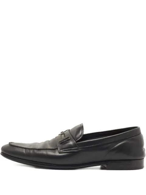 Tod's Vintage leather loafers Black 850314