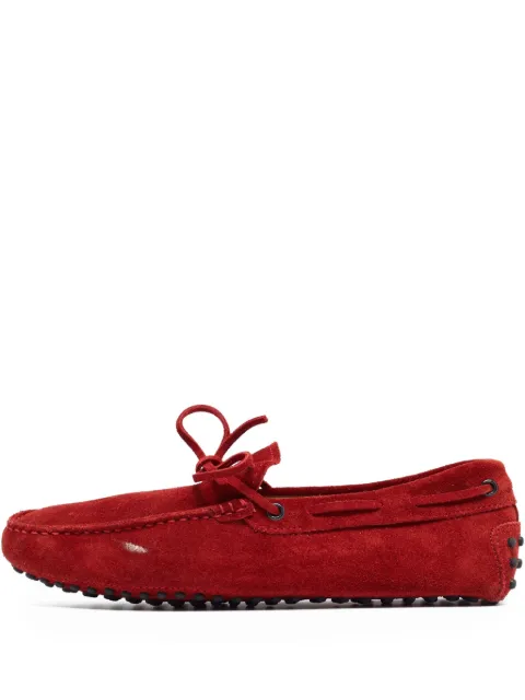 Tod's Vintage suede loafers Red 962582