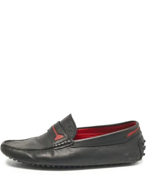 Tod's Vintage Pre-Owned leather loafers Black 1058638