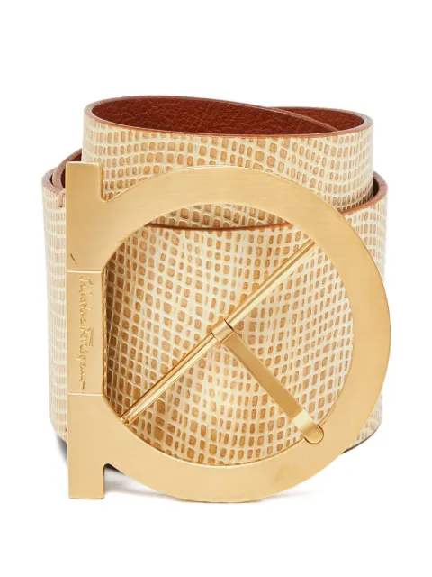 Ferragamo Pre-Owned Gancini belt Neutrals 905766
