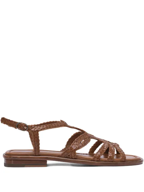 Toni Pons braided-leather flat sandals Brown 9760000TOFFE