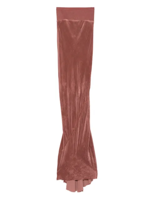 Rick Owens ribbed-waistband fishtail skirt Pink RP02E4381V