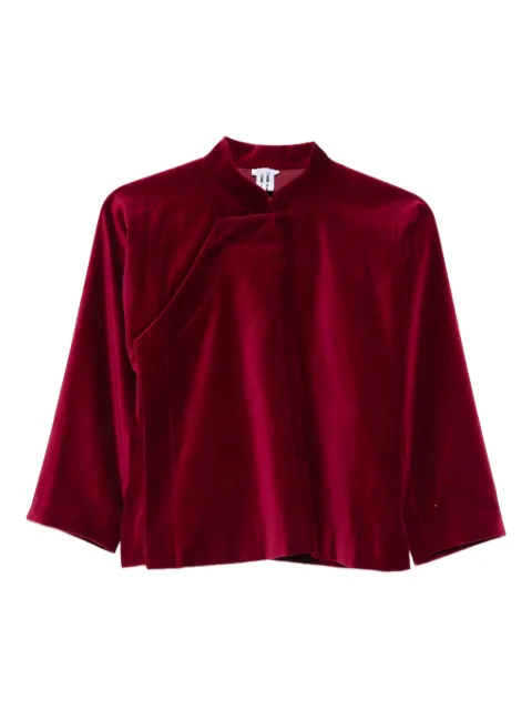 Comme Des Garçons stand collar blouse Red RPJ0302