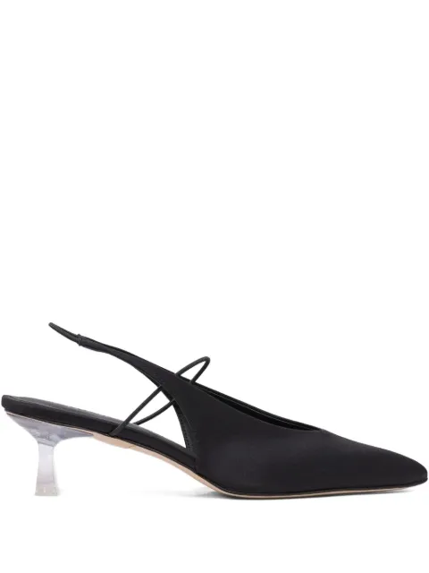 Studio Amelia Mignon silk-satin pumps Black F845SE1MIGNON50BLK