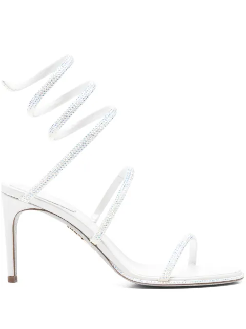René Caovilla Cleo spiral-embellished sandals Neutrals C12538080R001X318