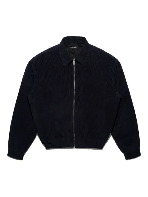 Mainless corduroy zip jacket Blue MLJK004