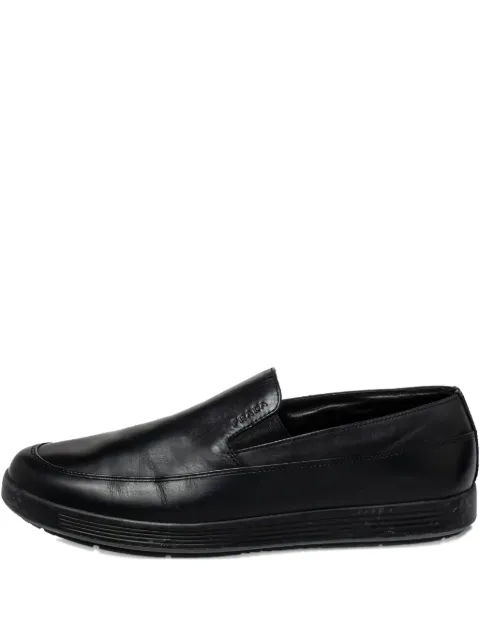 Prada Pre-Owned leather loafers Black 425911