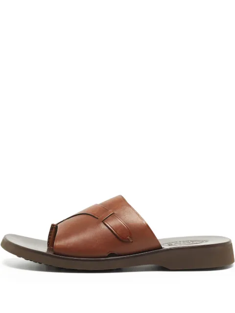 Tod's Vintage slip-on leather sandals Brown 856996