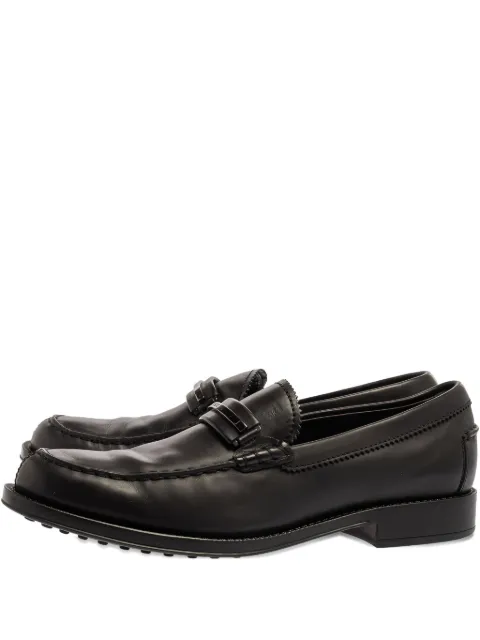 Tod's Vintage leather loafers Black 339801