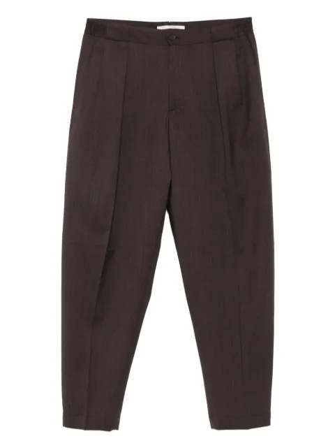 Briglia 1949 Portobellos pleated-front trousers Brown PORTOBELLOS400100
